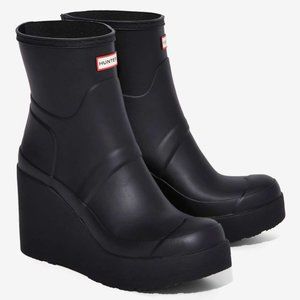 Hunter Wedge Rain Boot NWOT
